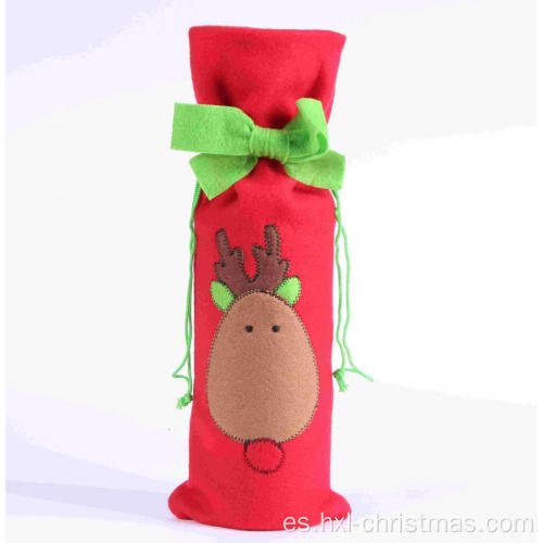 Vestido de Navidad Tapa de botella Decoración de botella de vino